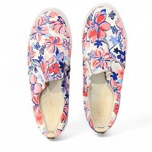 Lilly Pulitzer Pink and Blue Floral Sneakers